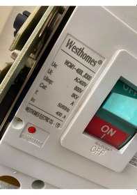 Resim Westhomes 400A 8Kv 50/60Hz Kaçak Akım Korumalı Şalter Wcm1-400L/3 
