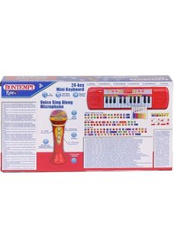 Resim 4002120 Elektronik Mikrofonlu Org 24 Tuş Kırmızı -sunman 