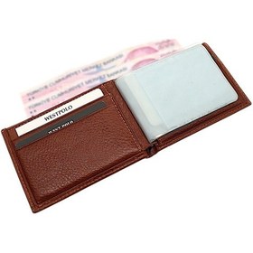 Resim Westpolo Hakiki Deri Kağıt Para Ve Bol Şeffaf Kart Bölmeli Unisex Kartlık - 617 Taba 