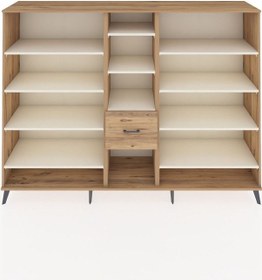 Resim Hyperion Dolap 11 Raflı 3 Çekmeceli 220x44x163 Çam-aytaşı/çam Aytası/atlas Çam - Atlas Çam 