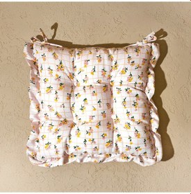 Resim Soft Rosa Sandalye Minderi - Ekru - 40x40 Cm Çok Renkli 