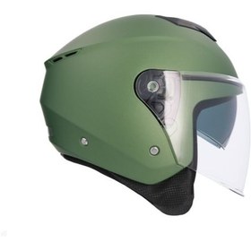 Resim Shıro 6053 S21 Kask Jo Ibıza M.c. L 5960 Askeri Yeşil 