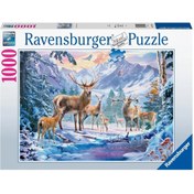 Resim Ravensburger 1000 Parça Puzzle Karaca ve Geyik 199495 