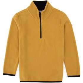 Resim U.S. Polo Assn. Erkek Çocuk Hardal Fermuarlı Yaka Sweatshirt 50313841-VR151 