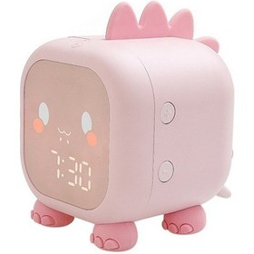 Resim Jzcat Dinozor Çocuk Dijital Çalar Saat - Pembe 