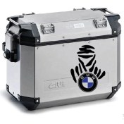 Resim Bmw Desenli Motosiklet Çanta Sticker Etiket Modeli - 2 