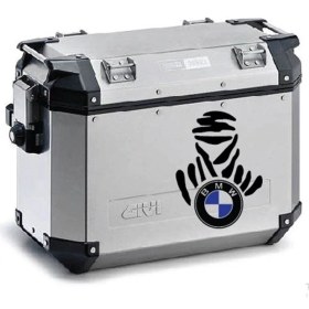 Resim Bmw Desenli Motosiklet Çanta Sticker Etiket Modeli - 2 