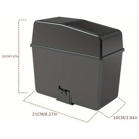 Resim Xuweiwei Siyah Araç Bagajı Çöp Kovası - Basmalı Kapaklı Şemsiye Saklama Ve Düzenleme Ünitesi 