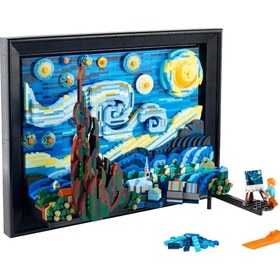 Resim LEGO 21333 Ideas Vincent Van Gogh - Yıldızlı Gece 