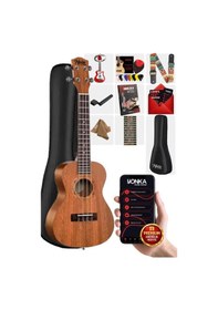 Resim Midex CT-24M Set Maun Concert Ukulele (Softcase Capo Metod Nota Sticker Askı Pena) 