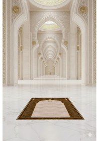 Resim Forever Aldora Seccade Diz Ağrıtmayan Yumuşak Halı Seccade Ve Namazlık Yeşil 