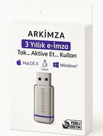 Resim Hepta Collection Arkİmza Elektronik İmza Cihazı, USB Bağlantılı Token, Resmi E-İmza Sertifikası, PDF, Word, Excel ... 