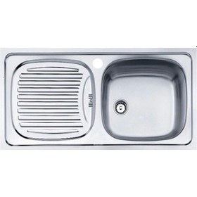 Resim Teka Ebm 45 Ankastre Paslanmaz Çelik Eviye Sol 