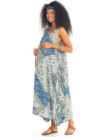 Resim Los Banditos Hamile Elbise-Std-Mavi Babil Mavi 