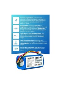 Resim Homend Alex Laser 1282h Robot Süpürge Bataryası Kapasite 2600mah Robot Süpürge Pil 