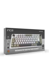 Resim Inca IKG-455 Empousa Gasket Blue Swıtch Rgb Mekanık Gamıng Klavye-Beyaz 