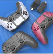 Resim Wondernest Siyah+kırmızı Ps5200 Ps5 Ps4 Pc Oyunu Konsol Kolu Kablosuz İçin Bluetooth / / Km 