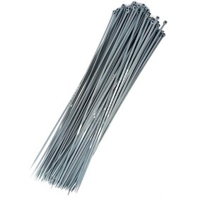 Resim Gri Kablo Bağı 37CM 100 Adet Jant Kapağı Cırt Kelepçe 