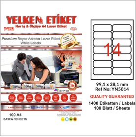 Resim Yelken Laser Etiket 99.1X38.1 MM 