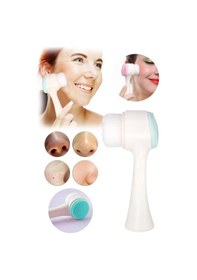 Resim 3lü Set Yüz Temizleme Fırçası Cilt Bakım Arındırıcı Lifli Peeling Kahveli Sabun Ruşur Taşı 