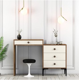 Resim Variant Mobilya Variant Lizbon Makyaj Masalı Şifonyer - Ceviz / Krem 