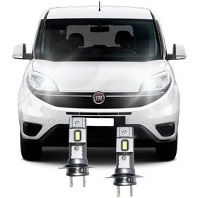 Resim Fıat Doblo 4 Led Xenon Uzun Far Ampulü H7 Mini Led 2'li Set 