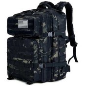 Resim Besthome1 Dream011 Wuıgong 45l Siyah Camo Kampçılık Sırt Çantası - Dayanıklı Polyester, Molle Sistemi Siyah - Haki 