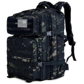 Resim Besthome1 Dream011 Wuıgong 45l Siyah Camo Kampçılık Sırt Çantası - Dayanıklı Polyester, Molle Sistemi Siyah - Haki 