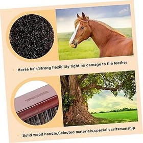 Resim SHERCHPRY 6 adet ayakkabı fırçası çizme temizleme seti, deri ayakkabı fırçaları, çizme cilası, fırça, cila, cila, set, bot kazıyıcı, dış mekan temizleme ayakkabısı, bot fırçası, lehçe fırça yele 