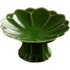 Resim Homyl Porselen Ayaklı Kase Çiçek Şekilli Küçük Ekmekler 