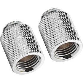 Resim Xindoker Bilgisayar Su Soğutma İç Dişli Uzatıcı Somunu Model Yclz-m, 20mm Bakır Malzeme - 2 Adet Paket 