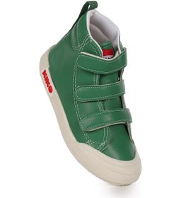 Resim Kiko Kids Garf Günlük Cırtlı Erkek Çocuk Bot Ayakkabı Yeşil Yeşil 