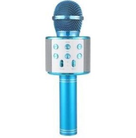 Resim RXP Dahili Hoparlörlü Usb Flash Destekli Mavi Karaoke Mikrofon Ws-858 