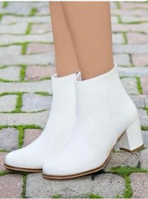 Resim Feles Must-have Topuklu Kadın Bot Beyaz 