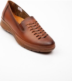 Resim Scavia 408 Kadın Günlük Deri Ayakkabı Taba 001 