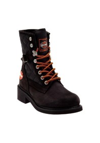 Resim Harley Davidson HARLEY DAVIDSON NEW WORKER KADIN SİYAH NUBUK BOT Siyah 