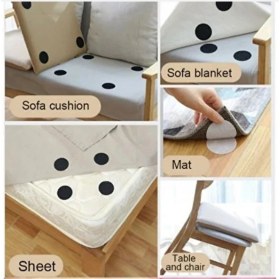 Resim Hane216 8'li Halı Kaydırmaz Yuvarlak Bant Çarşaf,örtü Kaymasını Önleyici Cırtlı Yapışkan Bant 50 mm Çap 