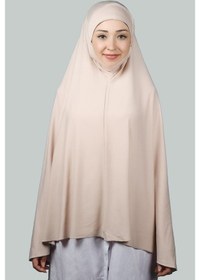Resim Altobeh Hazır Türban Peçeli Pratik Eşarp Tesettür Nikaplı Hijab - Namaz Örtüsü Sufle (5XL) - Bej 