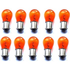 Resim 93 Ampul Yakın Tırnak 12V 10 Adet Ampül Turuncu Sinyal Ampul 