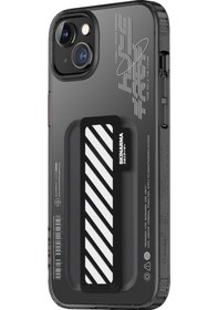 Resim İphone 14 Plus Uyumlu Kılıf Skinarma Şeffaf Desenli Kaze Kapak 