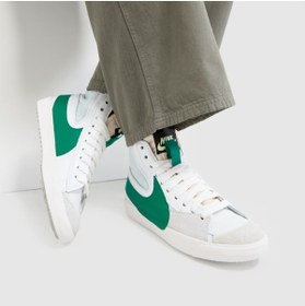 Resim Nike Blazer Mid 77 Jumbo Beyaz Yeşil Erkek Spor Ayakkabı 
