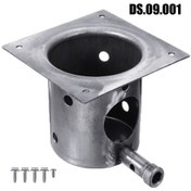 Resim Kosona Genel Kullanimli Demir Izgara Isitma Kiti - 127x127x9.5mm, Dayanikli Malzeme, Esit Isi Dagitimi, Kolay Kurulum, Bbq Aksesuari 