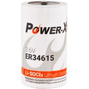 Resim Power-Xtra ER34615 D 3.6 V Li-SOCI2 Lityum Pil 