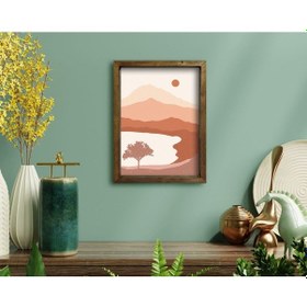 Resim Bk Home Doğal Masif Ahşap Çerçeveli Tablo-82 (551055851) 