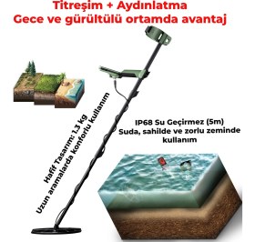 Resim Minelab X-Terra Pro Izmit Dedektör IP68 Su Geçirmez Metal Altın Define Arama Dedektörü 