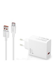 Resim Auris ARS-CH37 120 Watt USB To Type C Turbo Max Şarj Aleti + Type C Kablo Saliseli 