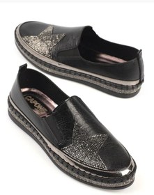 Resim BRGL Kadın Ortopedik Taban Taşlı Espadril Ayakkabı 