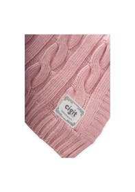 Resim Cigit Saç Örgü Triko Battaniye 80x100 CM +/-5 CM Pudra 