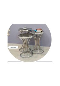 Resim Mim Antrasit - Gümüş Şelale Zigon Sehpa Antrasit 