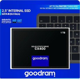 Resim Goodram 1 Tb SSD Disk 2.5'' 3D Nand SSD Sata Iıı 550 Mb/s 490 Mb/s SSDPR-CX400-01T 